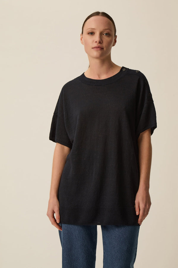 Pull manches courtes Brownie Marine