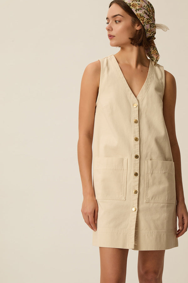 Robe Lenisya Ecru