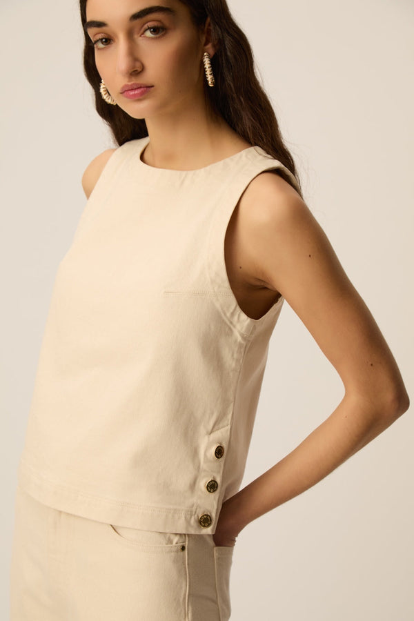 Top Yzala Ecru