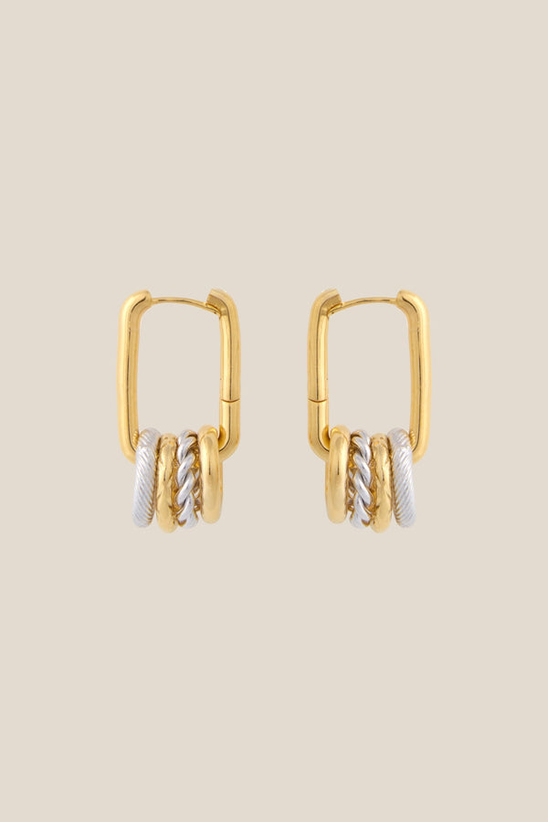 Boucles D'Oreilles Paz Dore/Argent