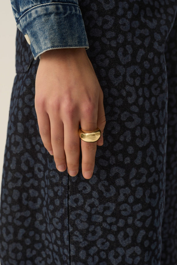 Bague Pivoine Dore